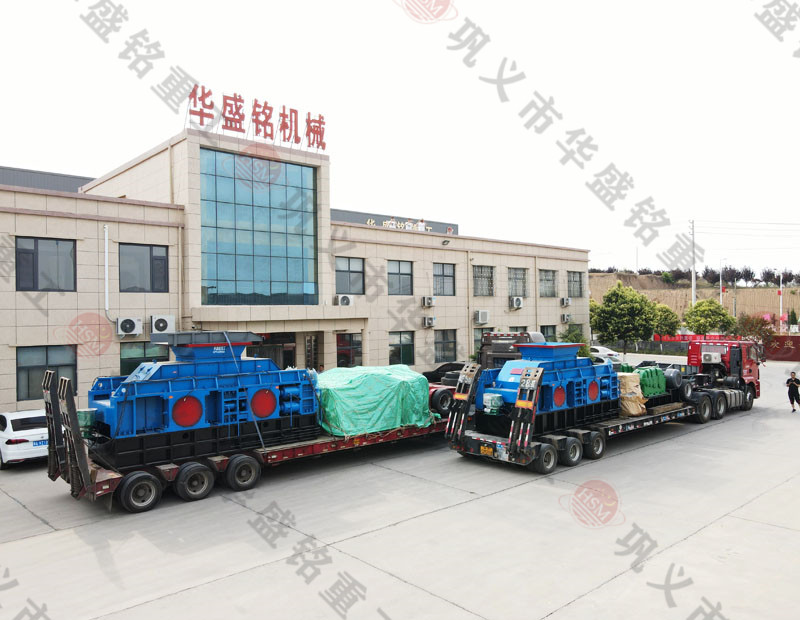 水泥廢料用什么破碎好？就用液壓對(duì)輥制砂機(jī)