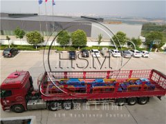 三臺(tái)750ⅹ500型對(duì)輥破碎機(jī)發(fā)往貴陽 